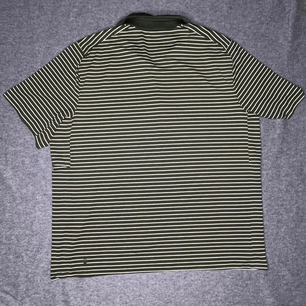 Lululemon Mens Metal Vent Tech Polo Shirt Bundle Black Green Striped Size Large